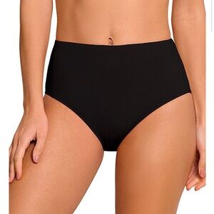 NWT Jantzen Black Tummy Control Bikini Bottom Size 18